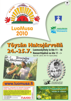 Töysän Hakojärvellä 24.-25.7. 2010