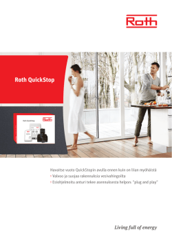Roth QuickStop - Roth Nordic Oy