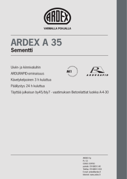 ARDEX A 35 - FinnVisage OY