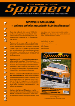 MEDIATIEDOT 2011 - Spinneri Magazine