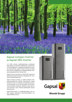 Gapsal Compact Inverter ja Gapsal OKS Inverter