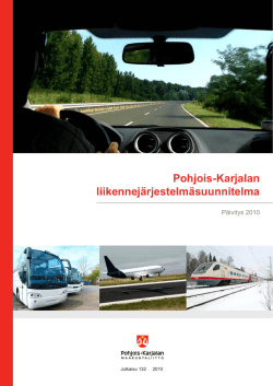 Pohjois-Karjalan liikennejärjestelmäsuunnitelma - ELY