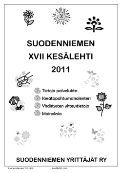 SUODENNIEMEN XVII KESÄLEHTI 2011