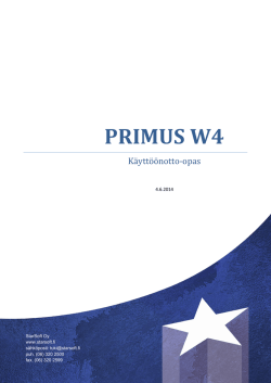 PRIMUS W4 - StarSoft Oy