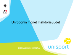 UniSportin monet mahdollisuudet 2013.pdf