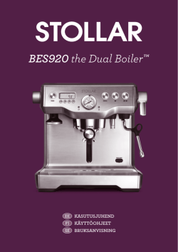 BES920 the Dual Boiler™