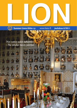 6/Joulukuu 2011 (pdf, 8 Mt) - Suomen Lions