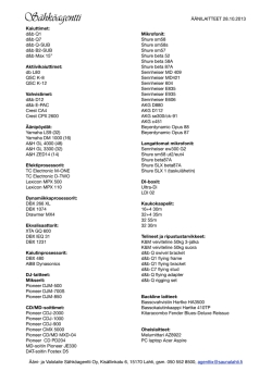 Tarkka lista äänentoisto