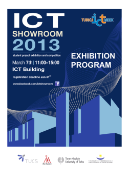 ICT Showroom 2012 – Research projects