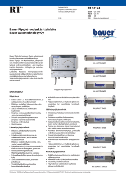 RT 38124 Bauer Pipejet -vedenkäsittelylaite Bauer Watertechnology