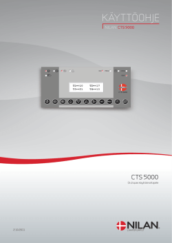 CTS5000-automatiikan käyttöohje