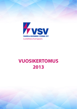 Vuoden 2013 vuosikertomus (näytölle).pdf - Vakka