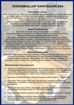 Vesisamoilijat Kahvisaaressa - historiaa saaresta. -JH.PDF 2012