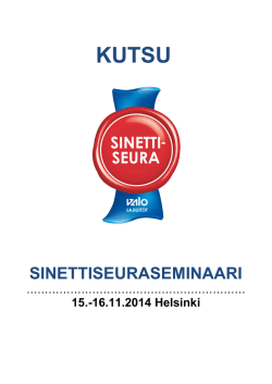 Kutsu sinettiseuraseminaari_2014.pdf - Suomen ITF Taekwon
