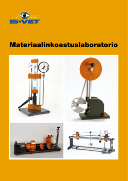 Materiaalinkoestuslaboratorio (PDF) - IS-VET