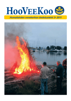 Humallahden venekerhon tiedotuslehti 3• 2011