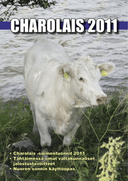 charolais 2011 - Suomen Charolaisyhdistys