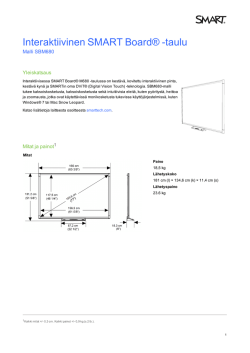 SMART Board M600 interactive whiteboard specifications
