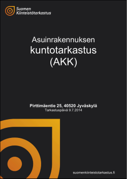 kuntotarkastus asuntokauppaa varten - Keski