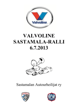 29. Valvoline Sastamala-ralli.pdf - Kiti