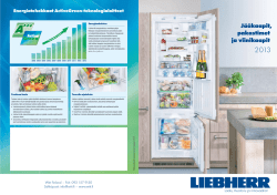 J&auml;&auml;kaapit, pakastimet ja viinikaapit