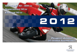 Peugeot 2012 skootteri-mallisto