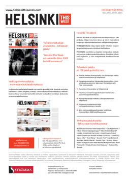 mediakorttimme. - Helsinki This Week