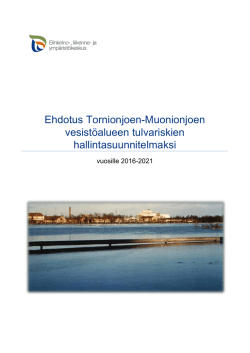 Ehdotus Tornionjoen vesistöalueen tulvariskien