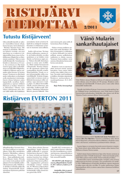 Ristijärvi Tiedottaa -lehti 2/2011