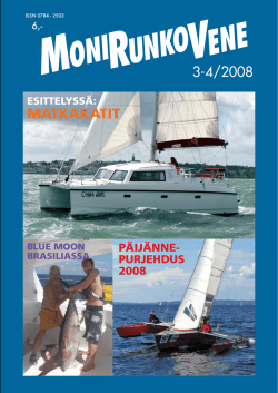 Monirunkovenelehti 3/2008 - Suomen Catamaran ja Trimaran Liitto