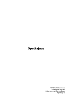 Opettajuus - WordPress.com