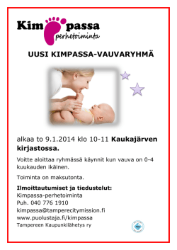 UUSI KIMPASSA-VAUVARYHMÄ - Tampereen Kaupunkilähetys ry