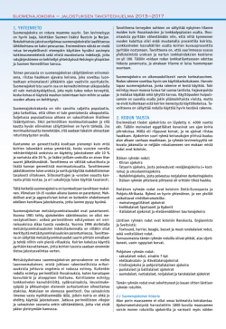 suomenajokoira – jalostuksen tavoiteohjelma 2013–2017 1