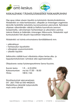 Niskalenkki - Kuopion OMT