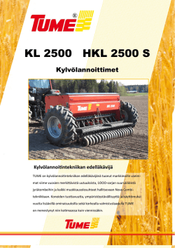 KL 2500 / HKL 2500 S (fin) - Tume