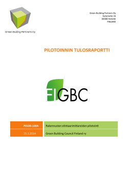 Loppuraportti - Green Building Council Finland