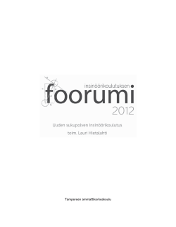 Insinöörikoulutuksen Foorumi 2012