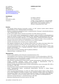 Jere Laukkanen CV tulostettava pdf