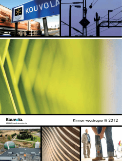 Kinnon vuosiraportti 2012