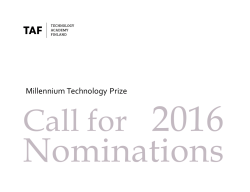 Call for Nominations Brochure