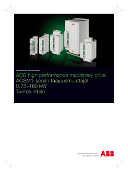 ABB high performance machinery drive ACSM1-sarjan
