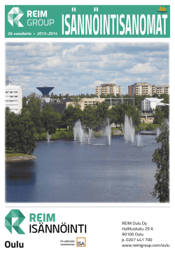 ISÄNNÖINTISANOMAT – 1 REIM Oulu Oy Hallituskatu