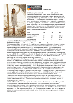 Lataa Cotton Linen -neuletakin ohje pdf