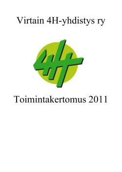 Yhdistyksen toimintakertomus 2011.pdf - Virtain 4H