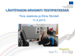 Tiina Jaakkola ja Elina Stordell 11.4.2013