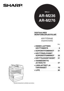 AR-M236/M276 Operation-Manual FI
