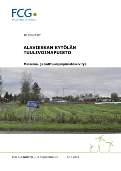 Maisemaselvitys - Alavieskan kunta