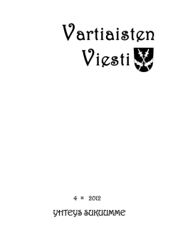Vartiaisten Viesti 4/2012