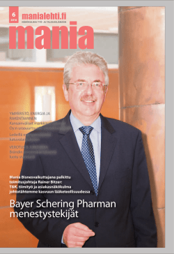 Bayer Schering Pharman menestystekijät