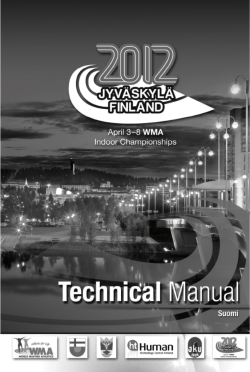 tekninen käsikirja - WMA 2012 in Jyväskylä